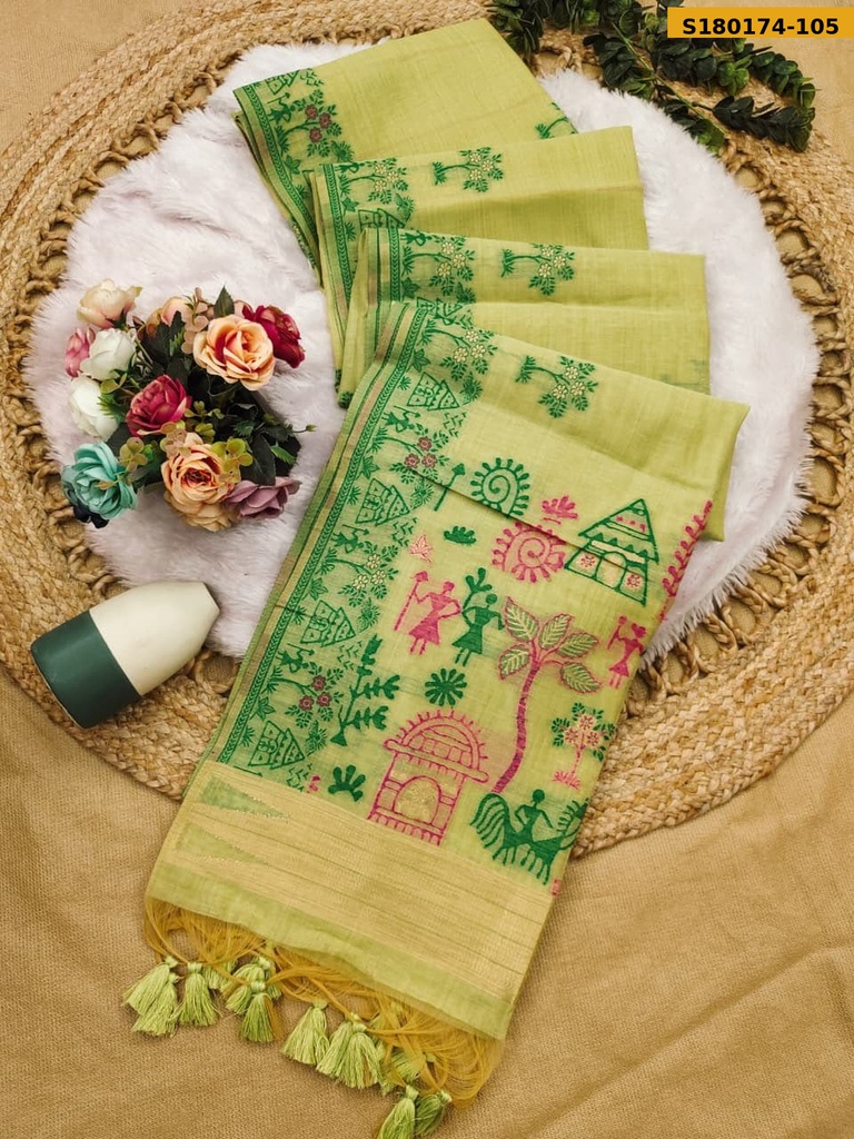 Fancy Soft Chanderi Cotton Saree