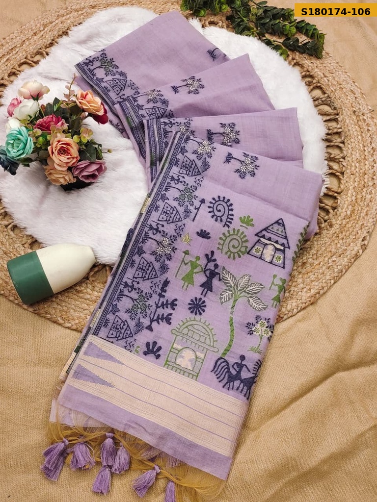 Fancy Soft Chanderi Cotton Saree