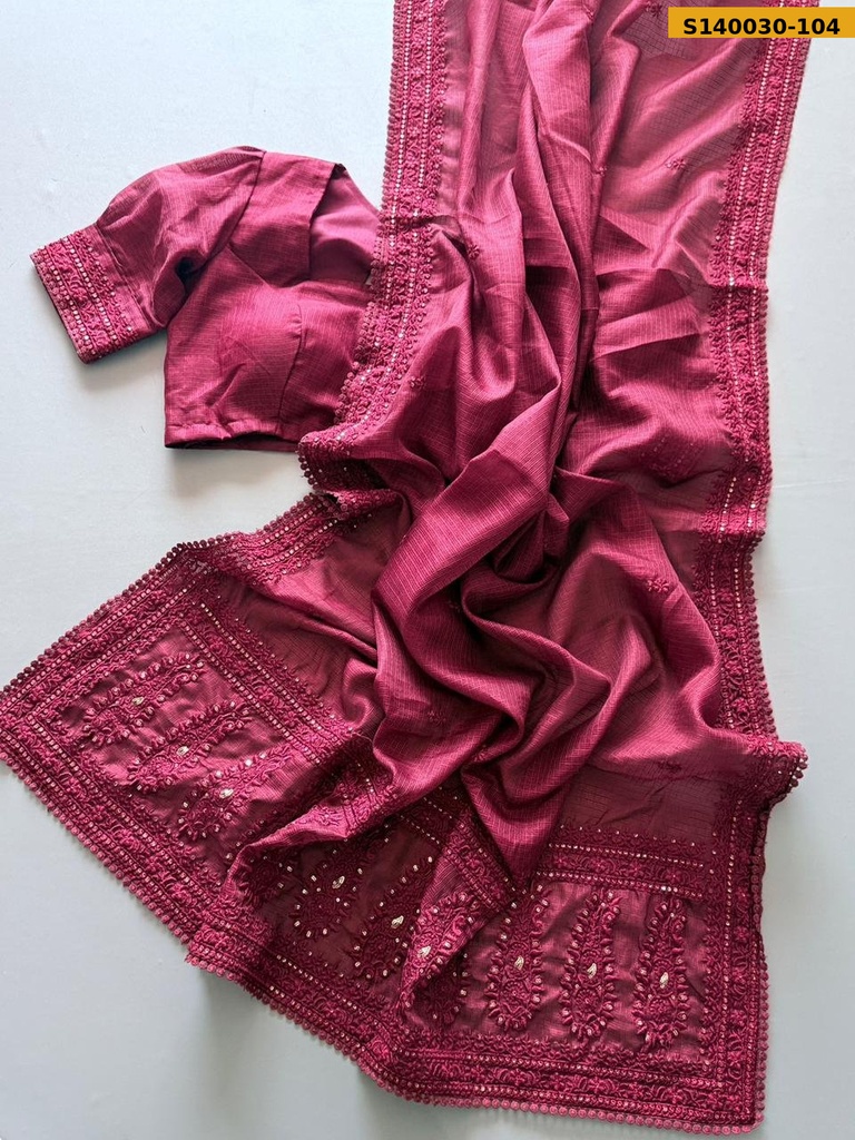Kota Doriya Thread Work Saree