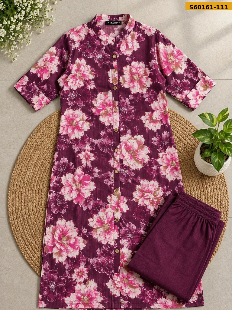 Fancy Cotton Aline Coord Set