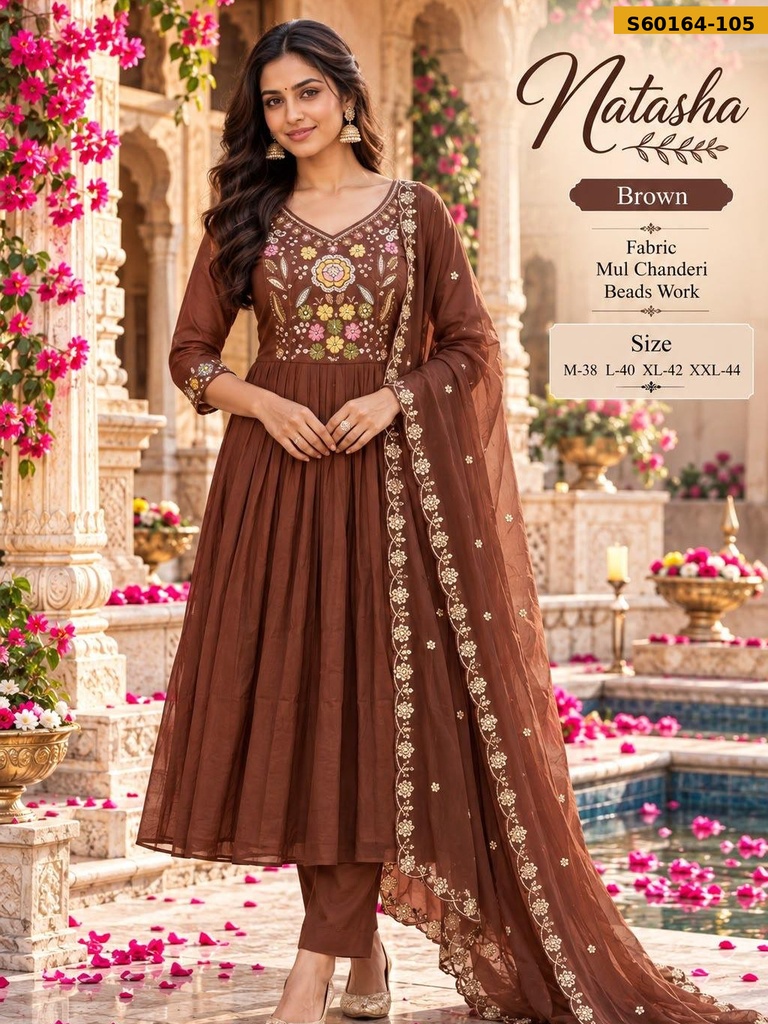 Fancy Mul Chanderi 3 Piece Set