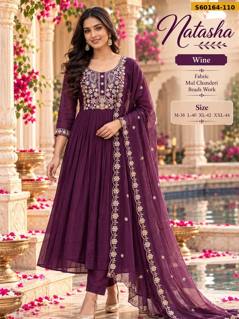 Fancy Mul Chanderi 3 Piece Set