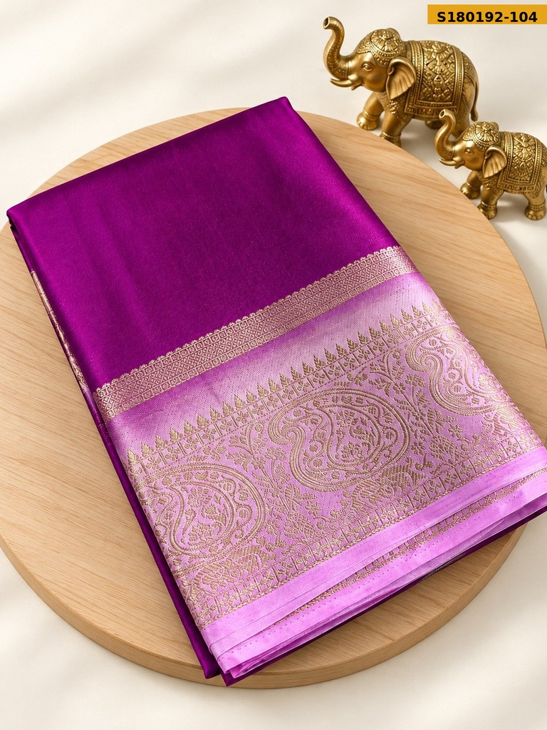 Fancy Mysore Crepe Silk Saree