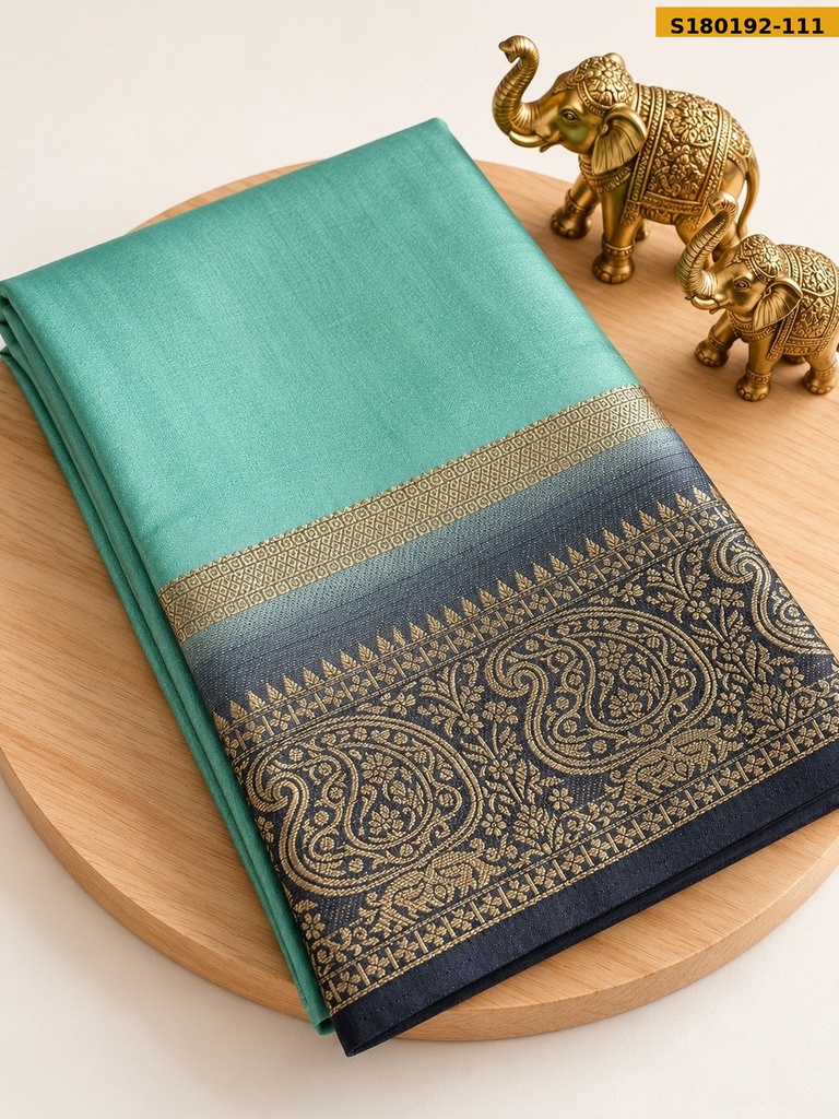 Fancy Mysore Crepe Silk Saree