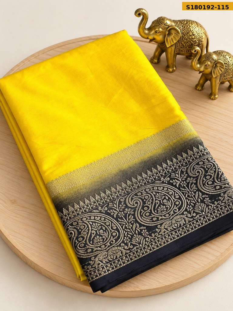 Fancy Mysore Crepe Silk Saree