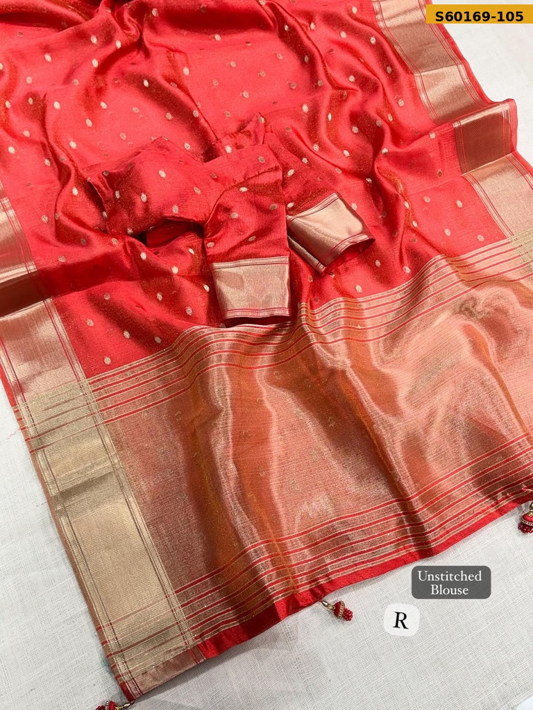 Fancy Banarasi Organza Silk Saree