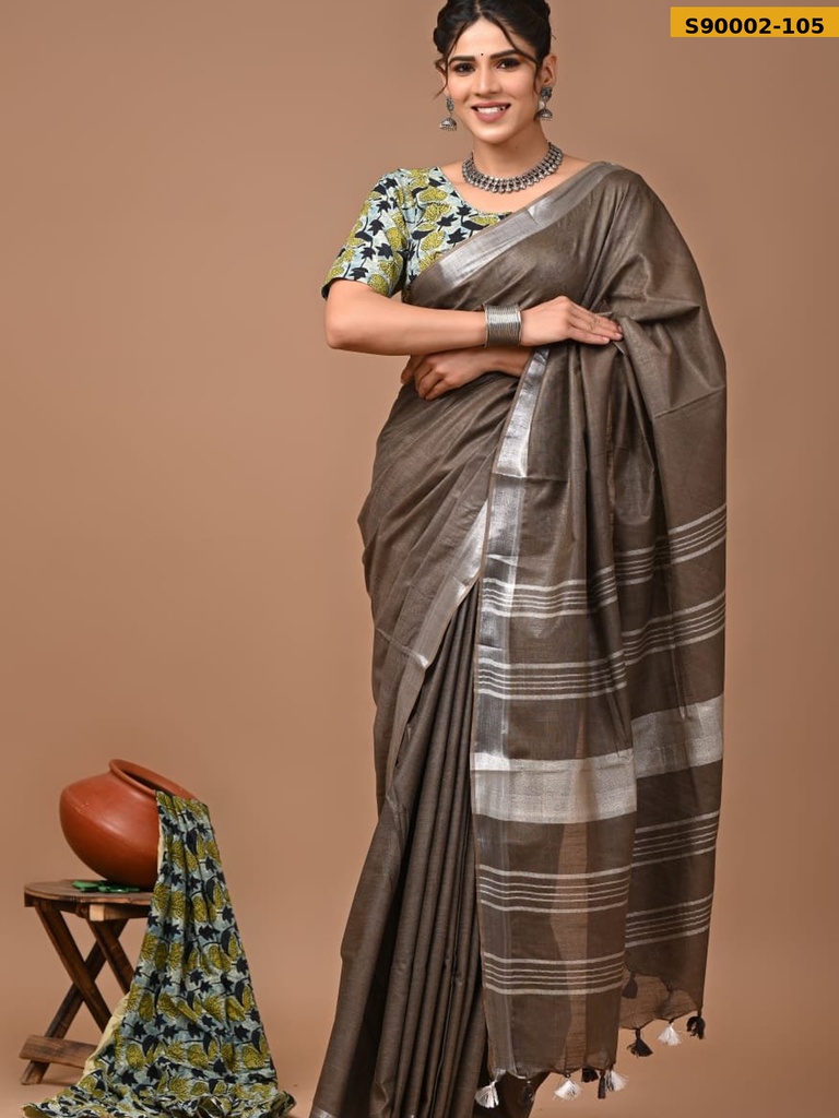 Cotton Linen Sarees