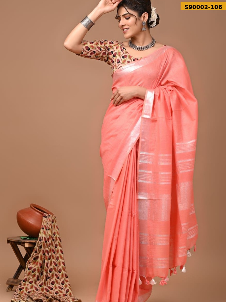 Cotton Linen Sarees