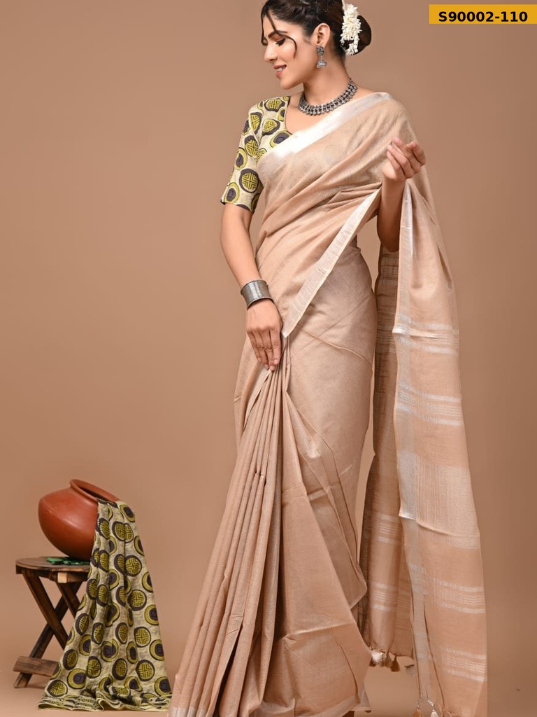 Cotton Linen Sarees