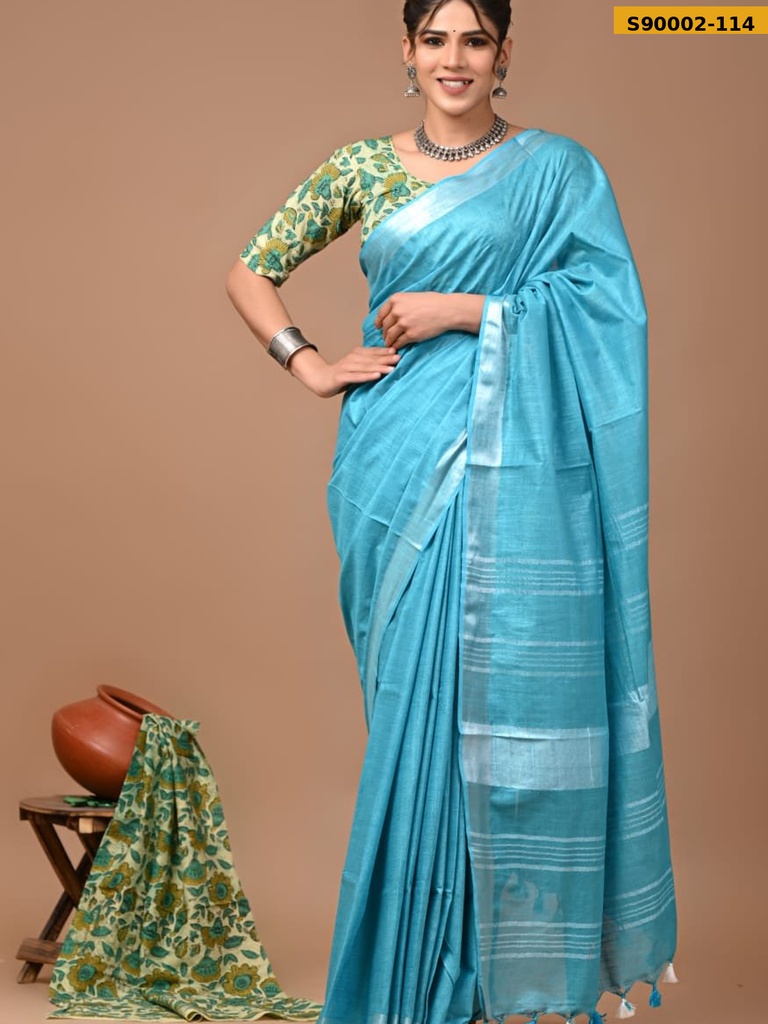 Cotton Linen Sarees