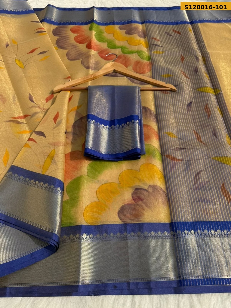 Banarasi Tissue Printed Sarees
