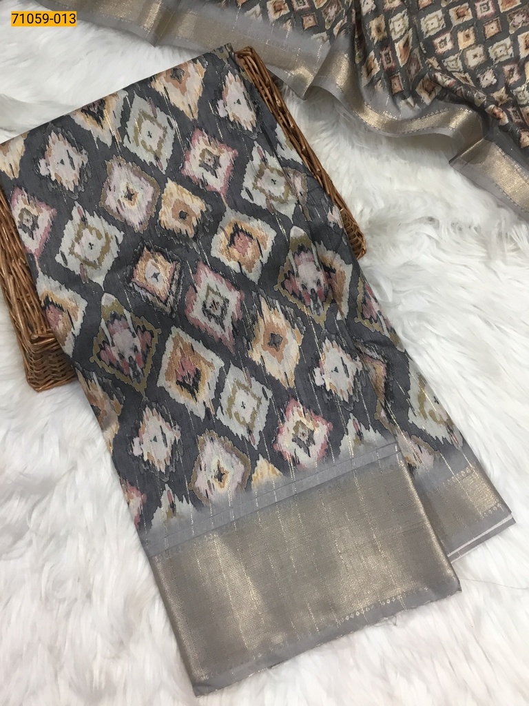 Rim Zim Chanderi Fancy Silk Sarees