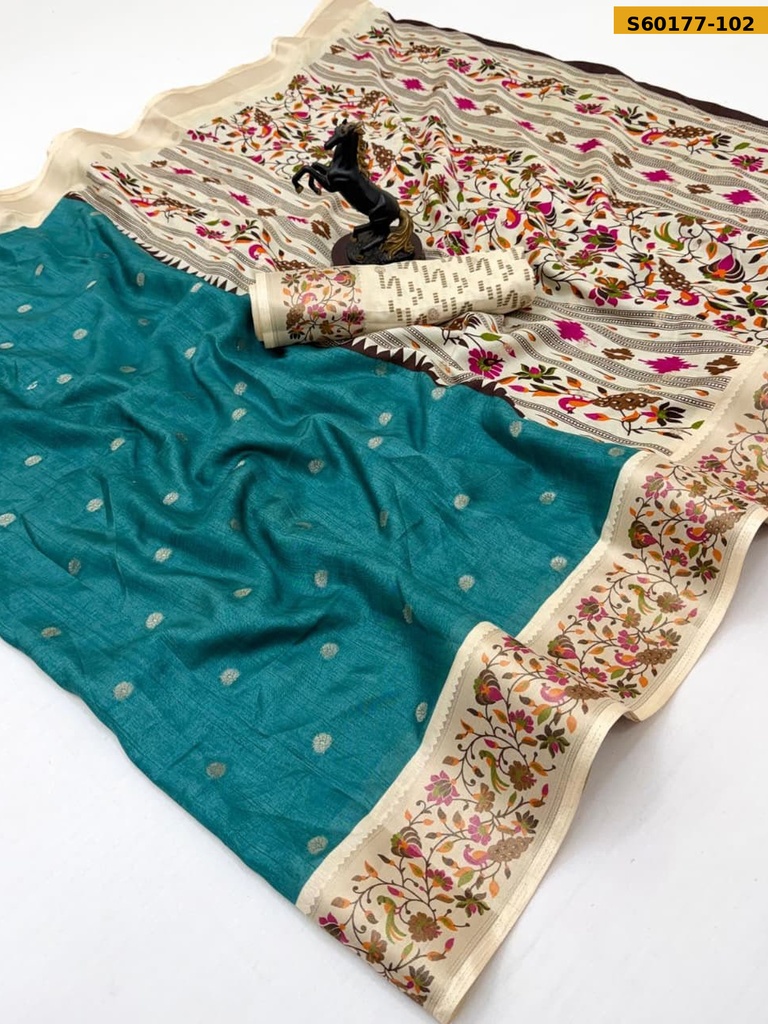 Fancy Tusser Silk Saree