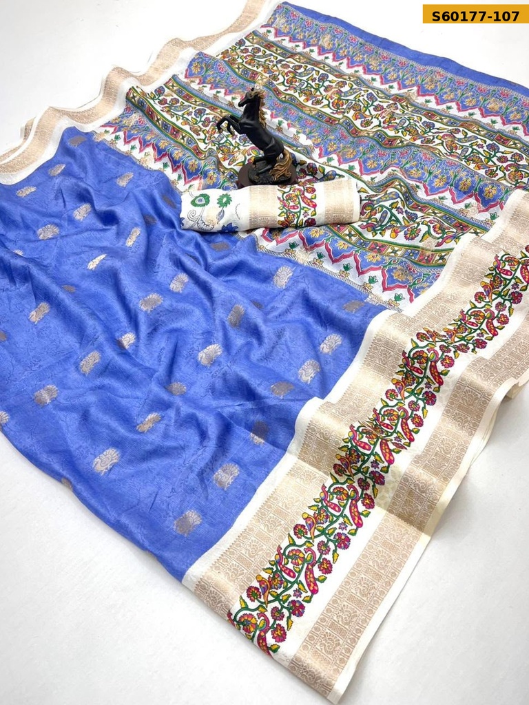 Fancy Tusser Silk Saree