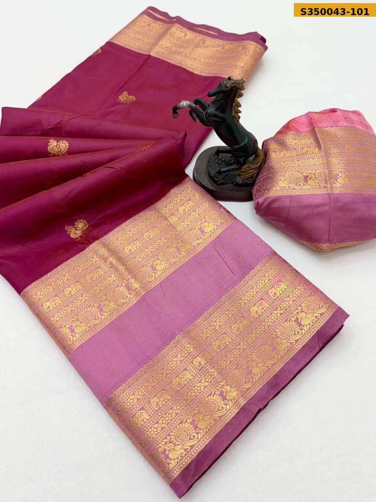 Raw Mango Soft Silk Saree
