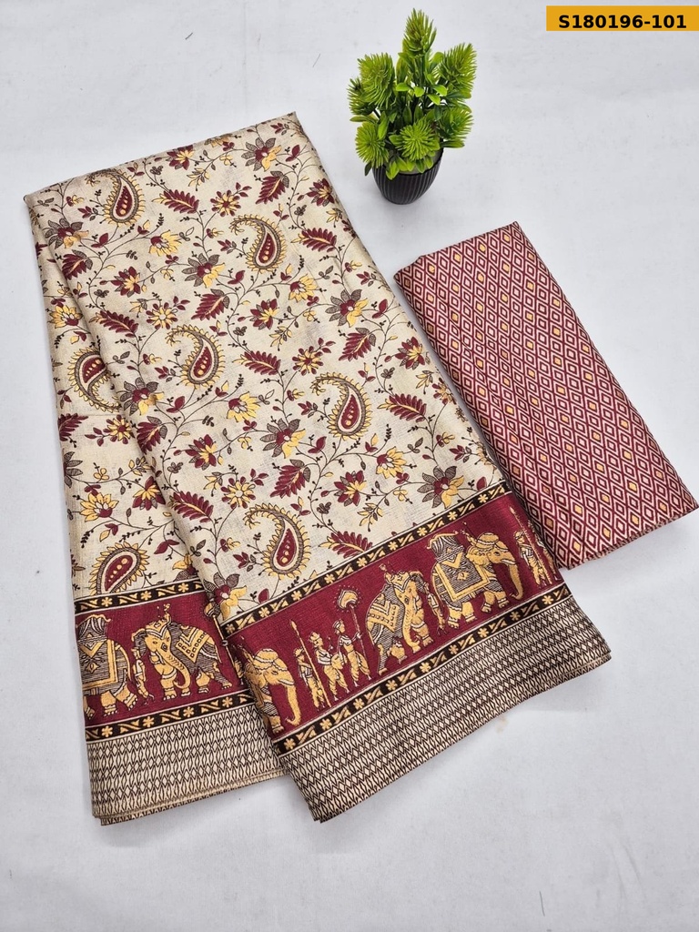 Fancy Khadi Cotton Saree