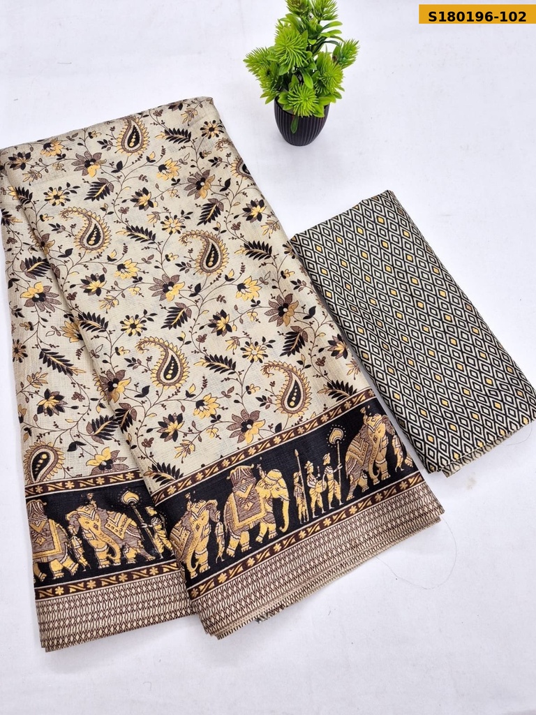 Fancy Khadi Cotton Saree