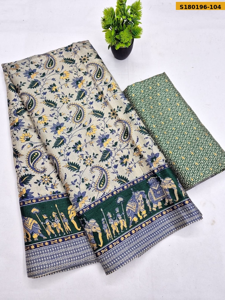 Fancy Khadi Cotton Saree