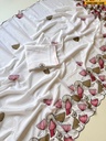 Fancy Soft Chinnon Saree