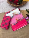 Fancy Soft linen Cotton Saree