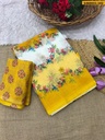Fancy Soft linen Cotton Saree