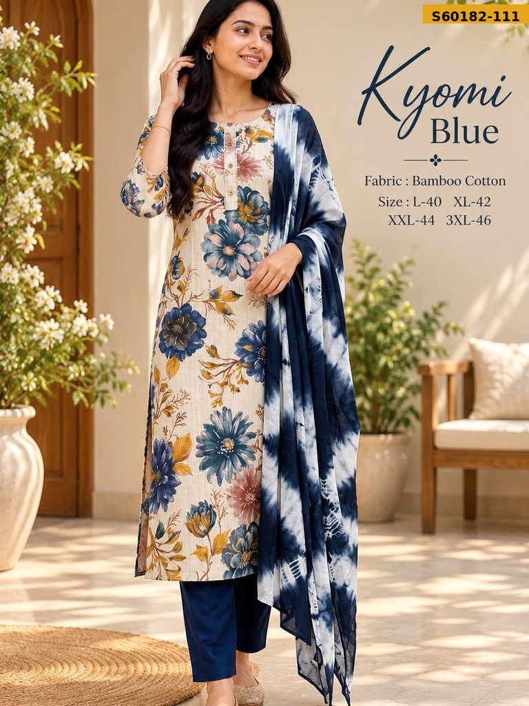 Fancy Bamboo Cotton 3 Piece Set