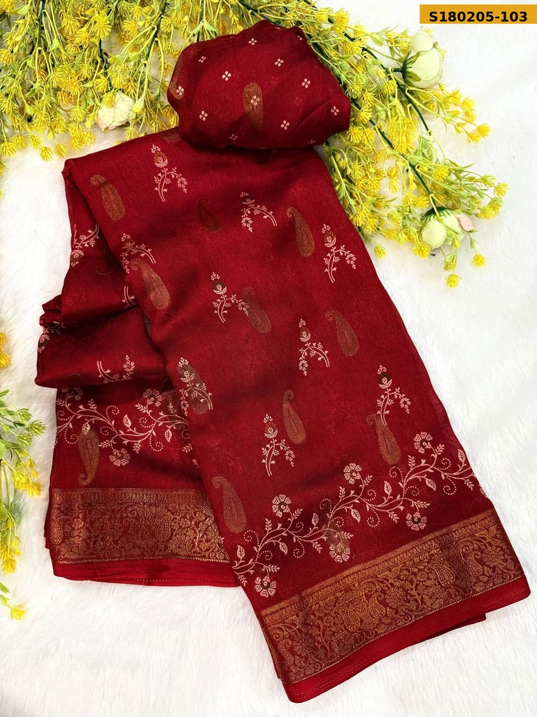Fancy Crepe Silk Saree