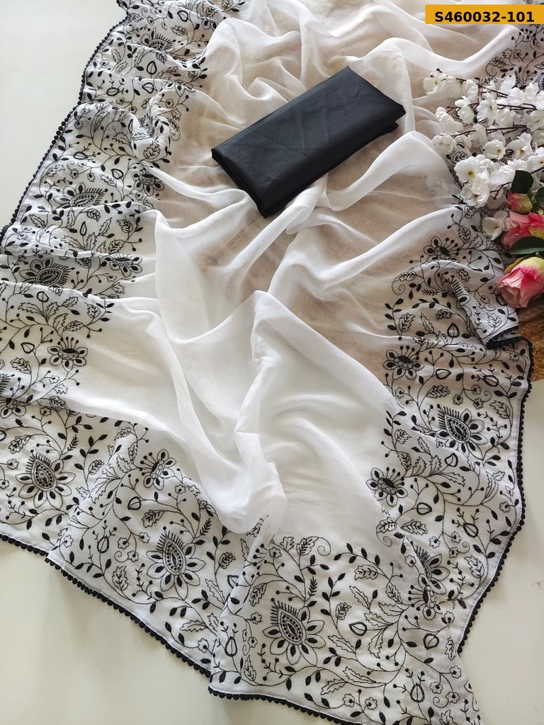 Fancy Soft Paper Crush Saree