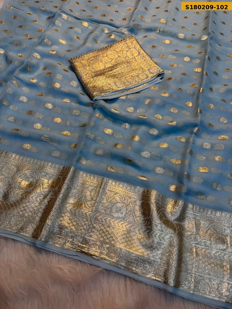 Fancy Viscose Georgette  Saree
