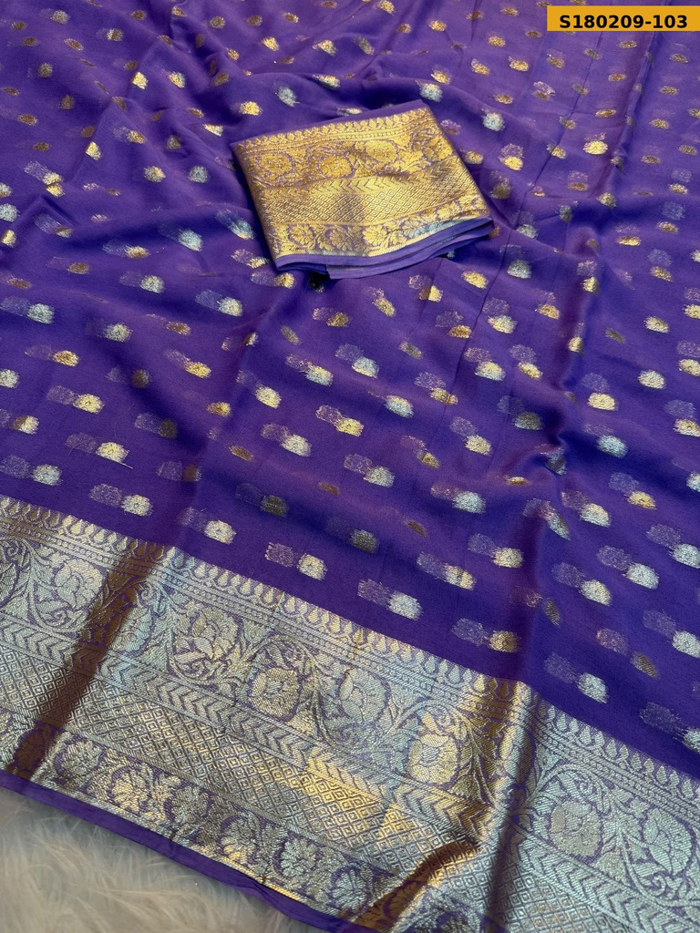 Fancy Viscose Georgette  Saree