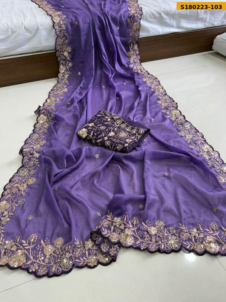 Fancy Star Georgette Saree