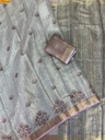 Linen Tissue silk digital printed sarees