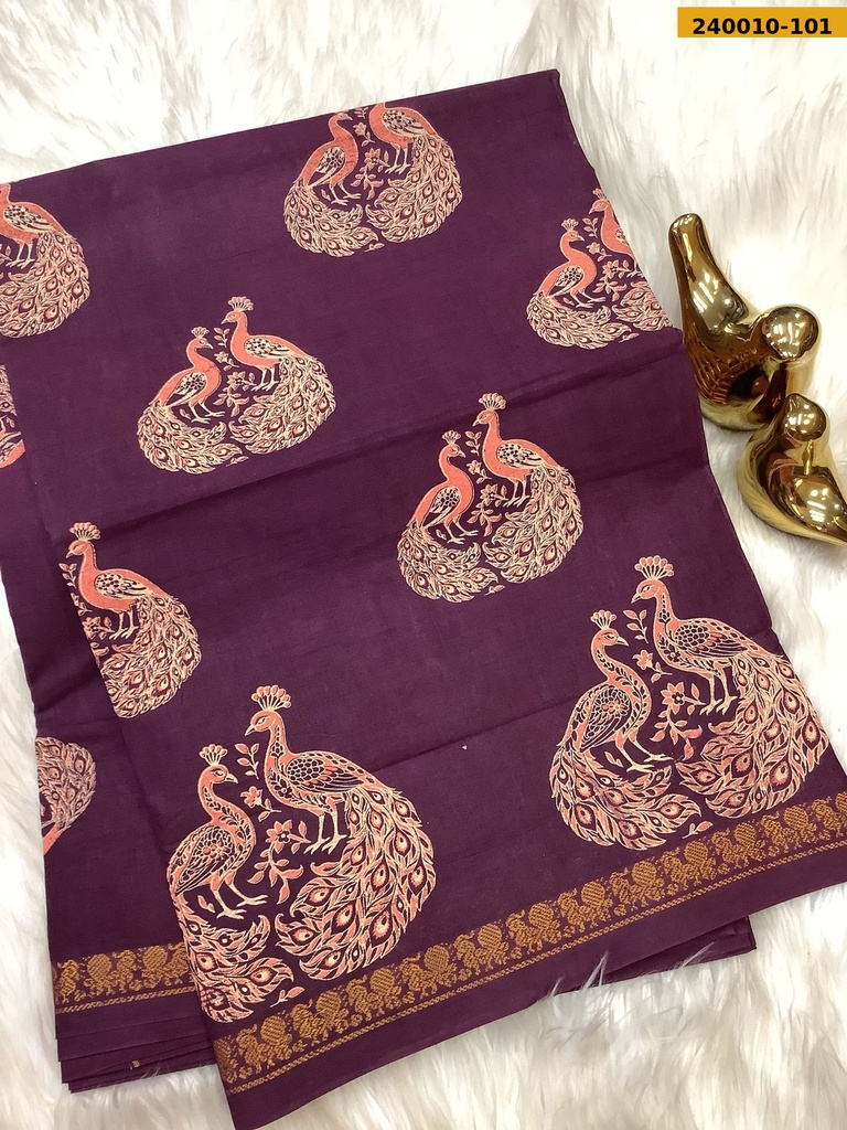 Sungudi cotton printed sarees