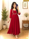 Fancy Faux Georgette Handwork Kurti