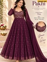 Fancy Georgette Anarkali with Dupatta