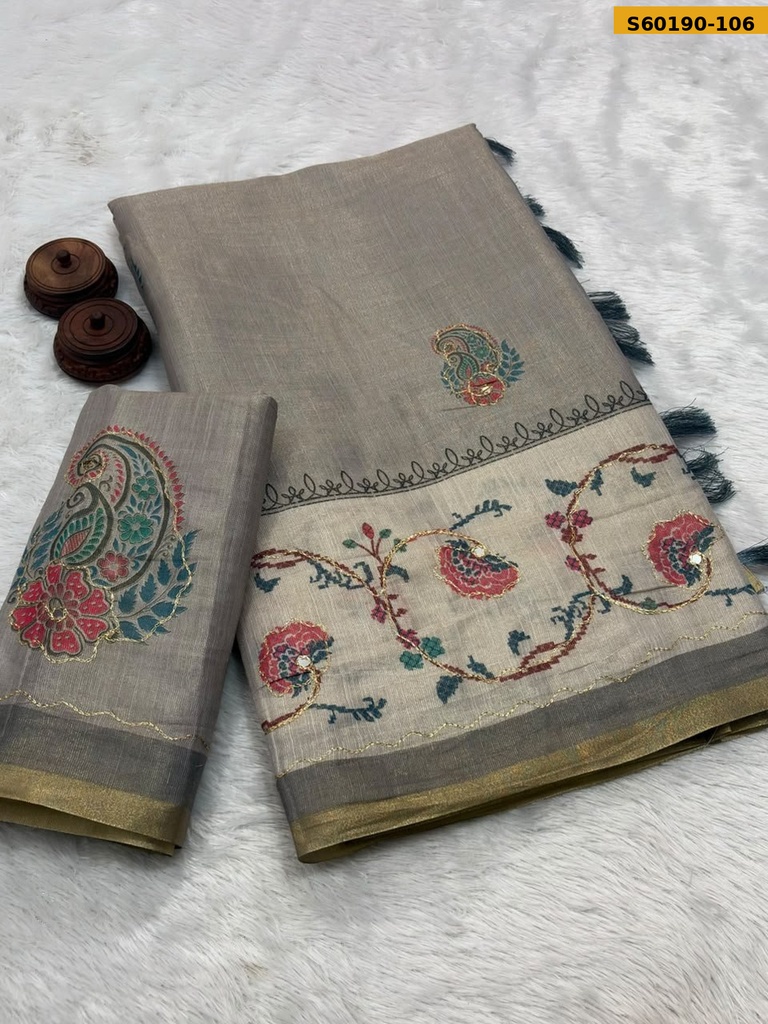 Fancy Soft Erode Zari Silk Saree