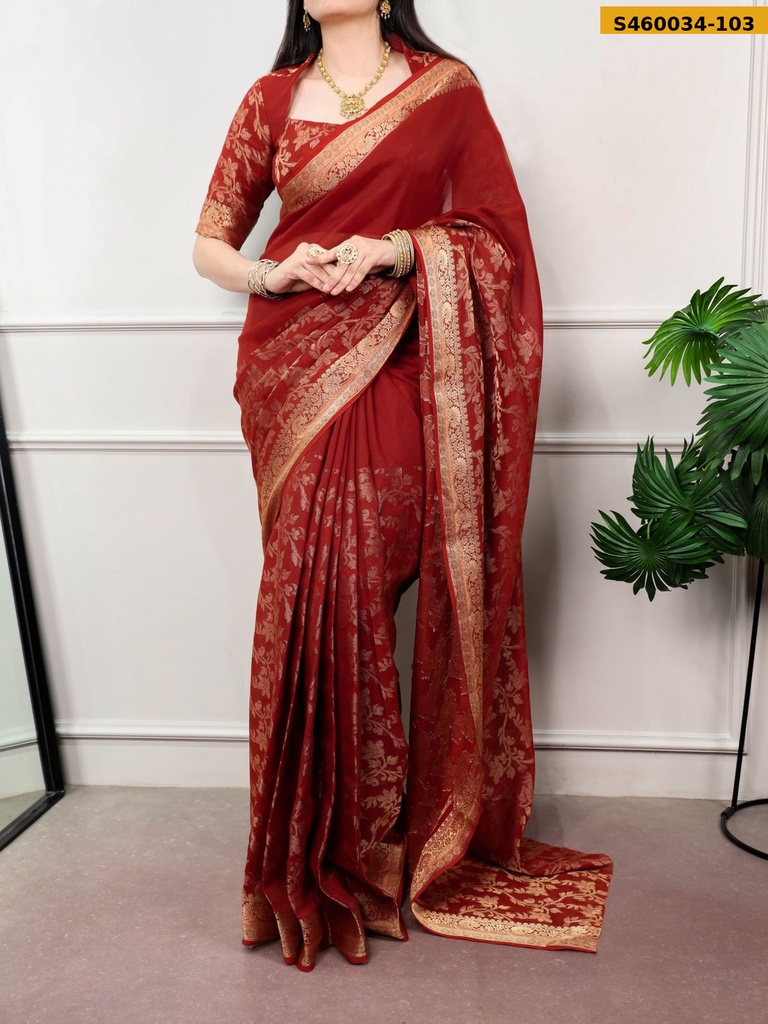 Fancy Poly Cotton Saree
