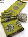 Fancy Soft Linen Geometric Printed Saree
