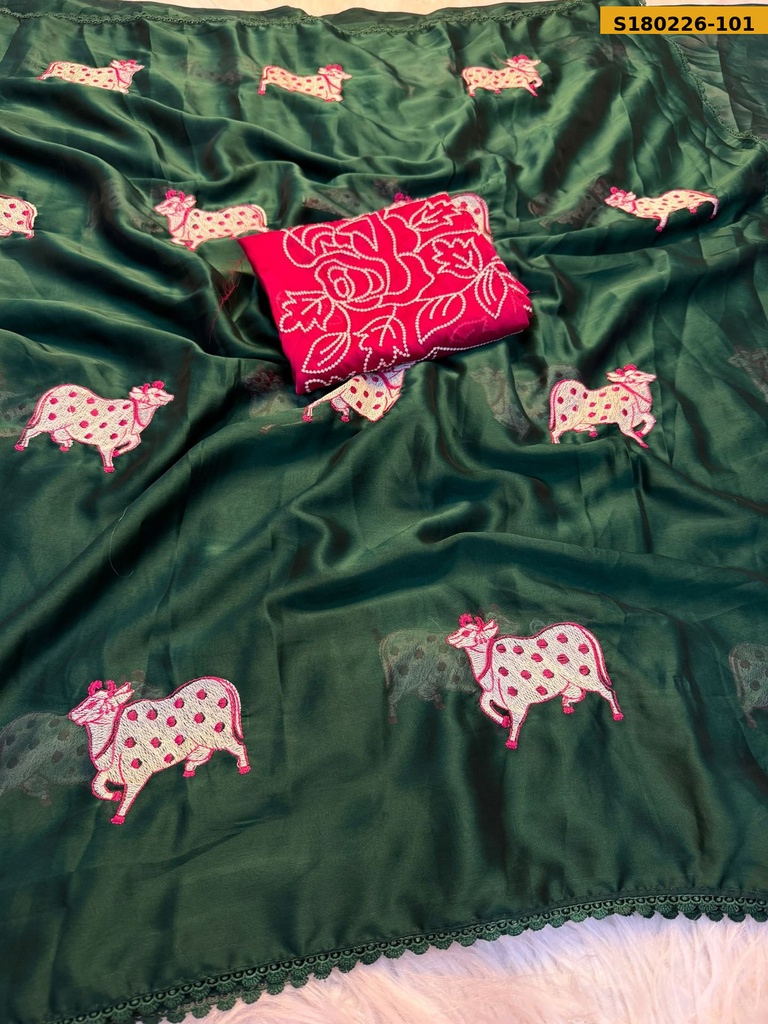 Fancy Soft Rangoli Silk Sarees