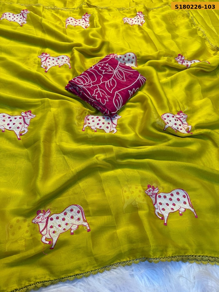 Fancy Soft Rangoli Silk Sarees