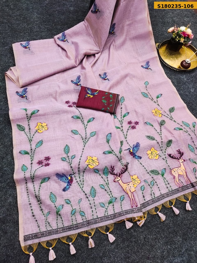 Fancy Soft Muga Cotton Saree