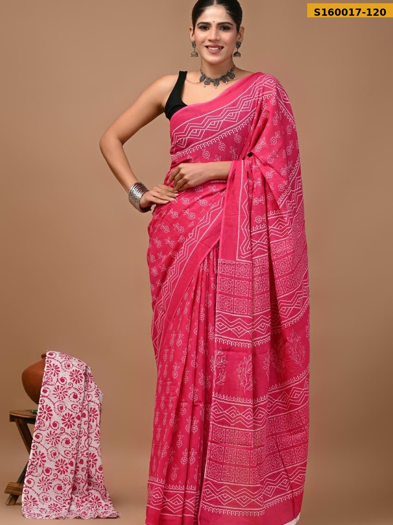 Fancy  Mulmul Cotton Sarees