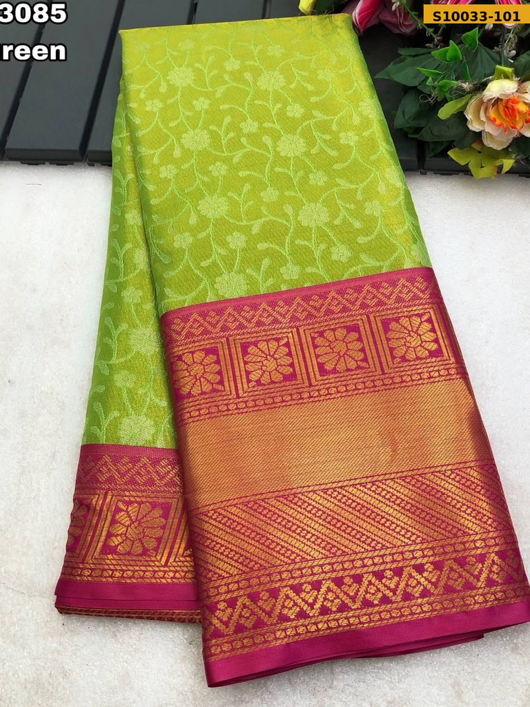 Fancy Kanjiviram pattu silk Saree