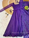 Fancy space silk Gown with dupatta