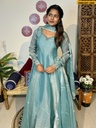 Fancy kabana hand work gown with dupatta
