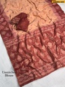 Fancy linen cotton saree
