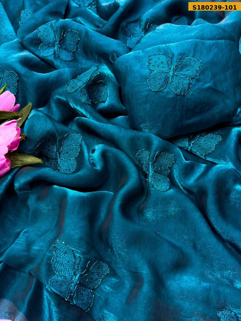 Fancy Space Satin Saree