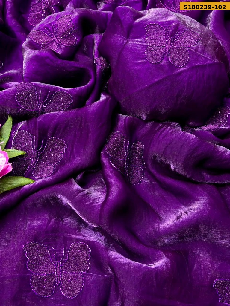 Fancy Space Satin Saree