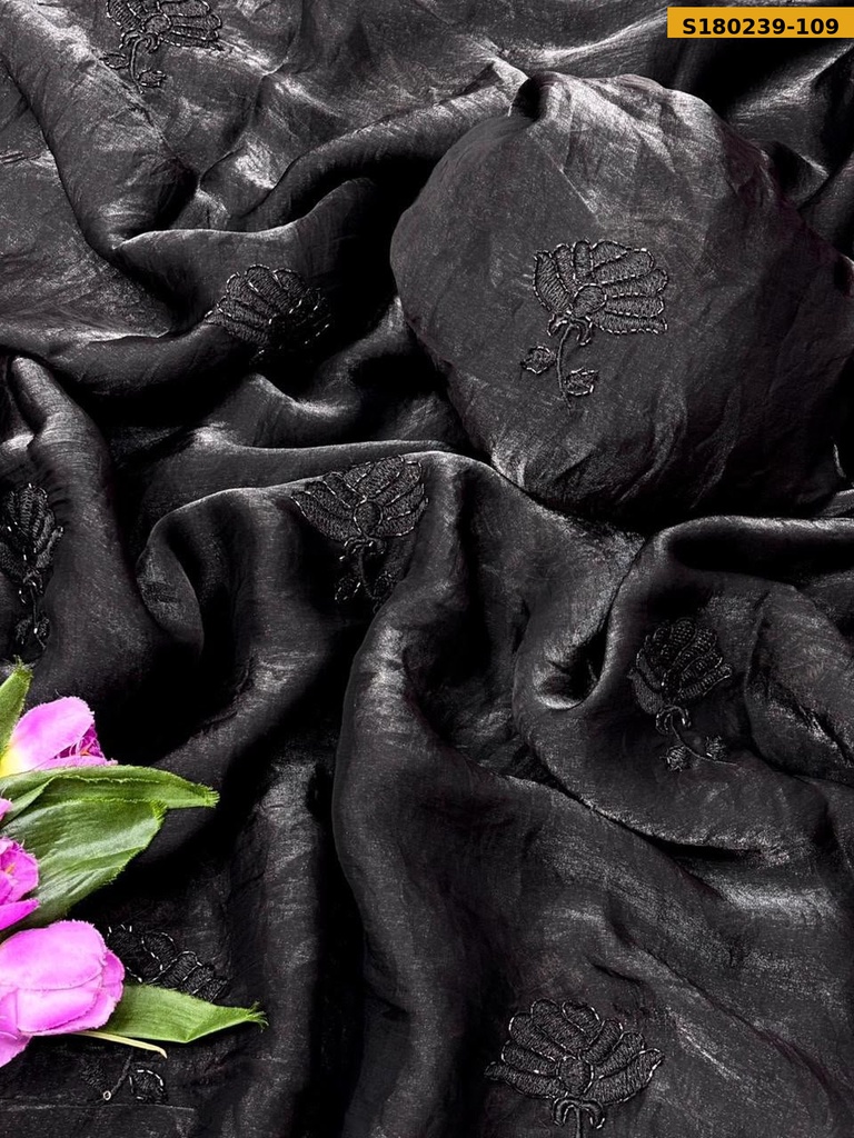 Fancy Space Satin Saree